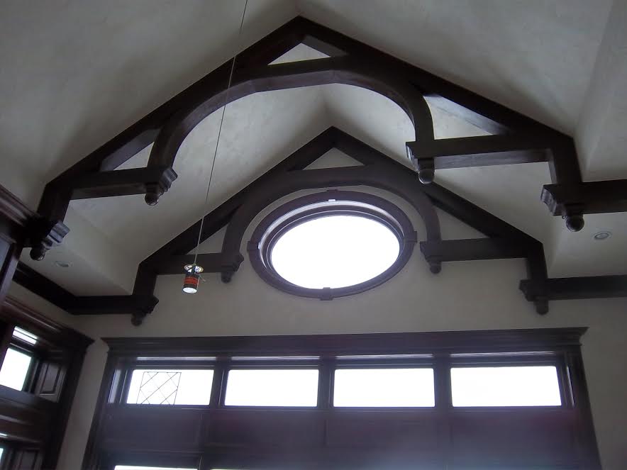 Arches to look like exposed beams in great room